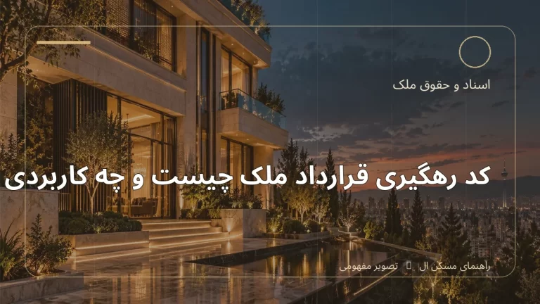 تصویر آموزشی درباره کد رهگیری قرارداد ملک چیست و چه کاربردی دارد - مجله مسکن ال